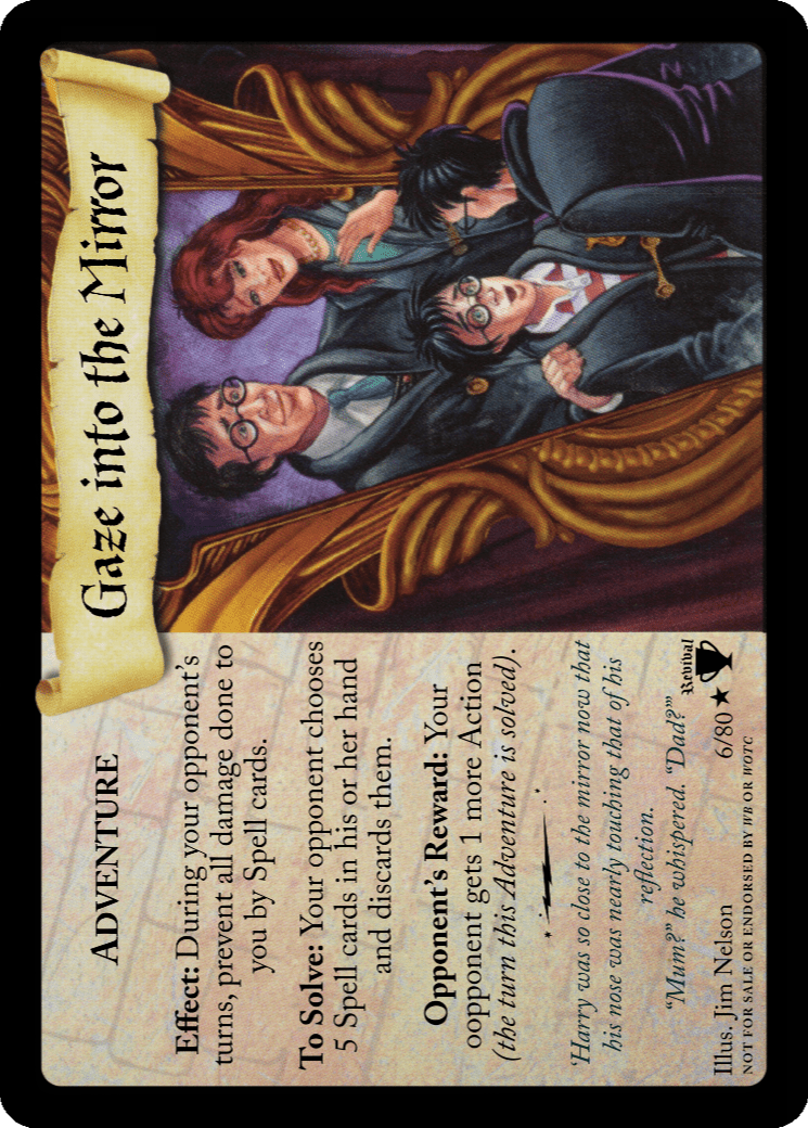 Gaze Into the Mirror card